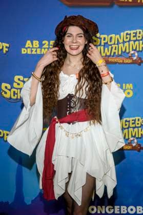 ABBberlin: Klaudia Giez zu Gast auf dem gelben Teppich bei der Deutschlandpremiere von SPONGEBOB SCHWAMMKOPF PIRATEN AHOI! im Kino in der Kulturbrauerei in am 14.12.2025 Berlin Deutschland