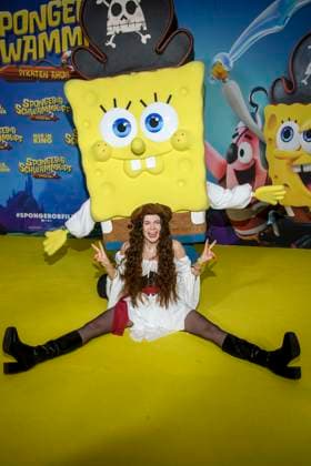 ABBberlin: Klaudia Giez zu Gast auf dem gelben Teppich bei der Deutschlandpremiere von SPONGEBOB SCHWAMMKOPF PIRATEN AHOI! im Kino in der Kulturbrauerei in am 14.12.2025 Berlin Deutschland