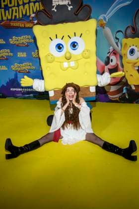 ABBberlin: Klaudia Giez zu Gast auf dem gelben Teppich bei der Deutschlandpremiere von SPONGEBOB SCHWAMMKOPF PIRATEN AHOI! im Kino in der Kulturbrauerei in am 14.12.2025 Berlin Deutschland