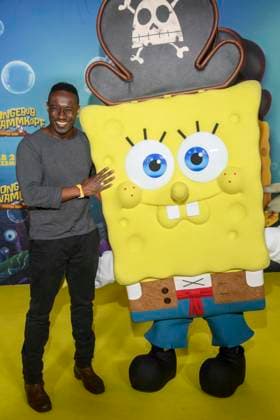 ABBberlin: Jerry Kwarteng zu Gast auf dem gelben Teppich bei der Deutschlandpremiere von SPONGEBOB SCHWAMMKOPF PIRATEN AHOI! im Kino in der Kulturbrauerei in am 14.12.2025 Berlin Deutschland