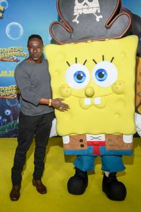 ABBberlin: Jerry Kwarteng zu Gast auf dem gelben Teppich bei der Deutschlandpremiere von SPONGEBOB SCHWAMMKOPF PIRATEN AHOI! im Kino in der Kulturbrauerei in am 14.12.2025 Berlin Deutschland