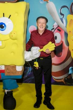 ABBberlin: Santiago Ziesmer Deutsche Synchronstimme zu Gast auf dem gelben Teppich bei der Deutschlandpremiere von SPONGEBOB SCHWAMMKOPF PIRATEN AHOI! im Kino in der Kulturbrauerei in am 14.12.2025 Berlin Deutschland