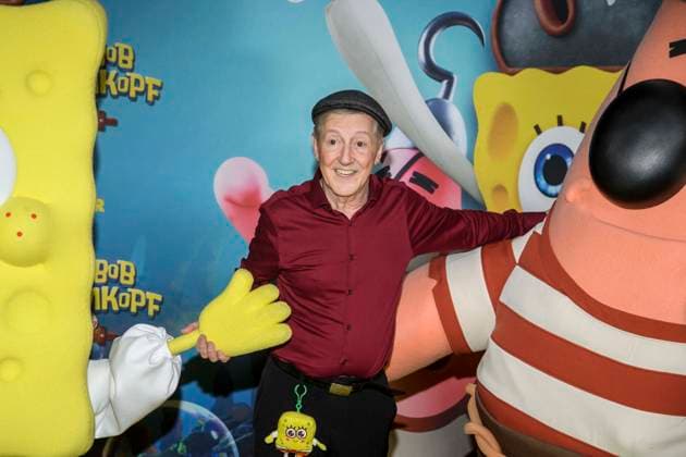 ABBberlin: Santiago Ziesmer Deutsche Synchronstimme zu Gast auf dem gelben Teppich bei der Deutschlandpremiere von SPONGEBOB SCHWAMMKOPF PIRATEN AHOI! im Kino in der Kulturbrauerei in am 14.12.2025 Berlin Deutschland