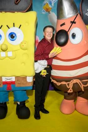 ABBberlin: Santiago Ziesmer Deutsche Synchronstimme zu Gast auf dem gelben Teppich bei der Deutschlandpremiere von SPONGEBOB SCHWAMMKOPF PIRATEN AHOI! im Kino in der Kulturbrauerei in am 14.12.2025 Berlin Deutschland
