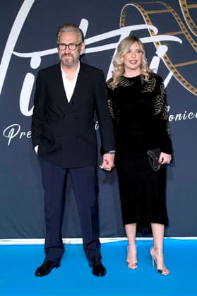 Marco Giallini mit Partnerin Giorgia Battisti bei der Preisverleihung Il Vitti 2025 im Centro Congressi Roma La Nuvola. Rom, 14.12.2025