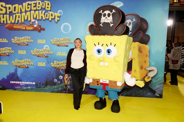 Michelle Bischoff bei der Premiere des Kinofilms SpongeBob Schwammkopf: Piraten Ahoi! im Kino in der KulturBrauerei. Berlin, 14.12.2025