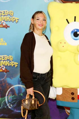 Michelle Bischoff bei der Premiere des Kinofilms SpongeBob Schwammkopf: Piraten Ahoi! im Kino in der KulturBrauerei. Berlin, 14.12.2025