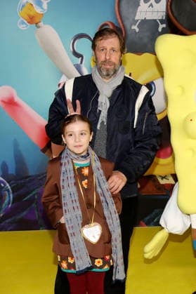Oliver Korittke mit Tochter Frida bei der Premiere des Kinofilms SpongeBob Schwammkopf: Piraten Ahoi! im Kino in der KulturBrauerei. Berlin, 14.12.2025