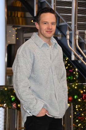 NEW YORK, NY- DECEMBER 15: Mark O™Brien pictured as the cast of Peacock™s upcoming espionage thriller series, The Copenhagen Test visit the Empire State Building Observatory ahead of it™s December 27th premiere in New York City on December 15, 2025. Copyright: xMediaPunchx