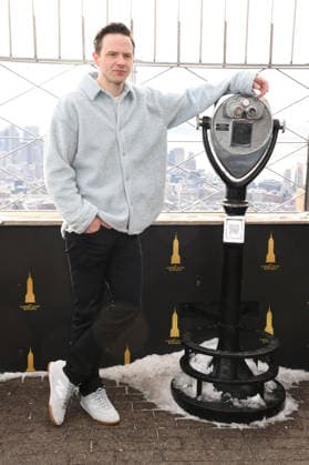 NEW YORK, NY- DECEMBER 15: Mark O™Brien pictured as the cast of Peacock™s upcoming espionage thriller series, The Copenhagen Test visit the Empire State Building Observatory ahead of it™s December 27th premiere in New York City on December 15, 2025. Copyright: xMediaPunchx