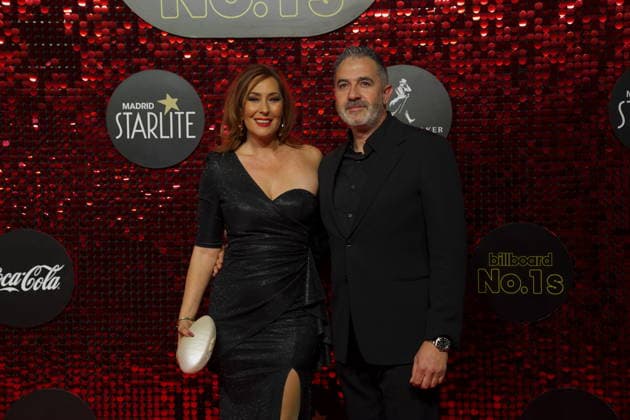 Rosario Mohedano and Andrés Fernández Martínez attend the Billboard No. 1s photocall at Ifema on December 15, 2025 in Madrid, Spain.( ALTERPHOTOS S.Villarroel) (20251215087)