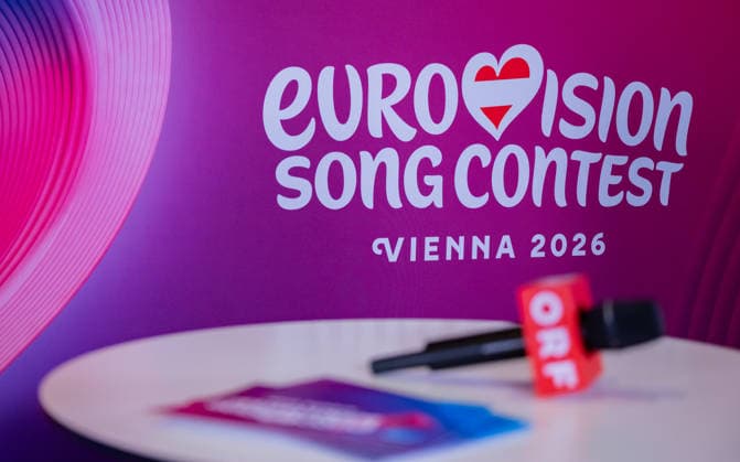 20251216 Eurovision Song Contest 2026 - ORF-Medienupdate WIEN, OESTERREICH - 16. DEZEMBER: Sujet - Symbolbild - Mediengespraech anlaesslich eines ORF Updates zum 70. ESC - Eurovision Song Contest vom 12. bis zum 16. Mai 2026 in Wien im Foyer der Halle F der Wiener Stadthalle am 16. Dezember 2025 in Wien, Oesterreich. 251216_SEPA_17_009 Copyright: xIsabellexOuvrardx SEPAxMedia