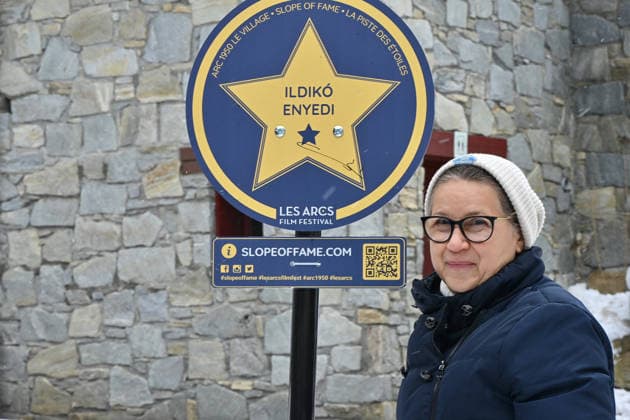 Les Arcs Film Festival - Day Four. FC LES ARCS, FRANCE - DECEMBER 16: lIdiko Enyedi attends her slope of fame during Day Four of Les Arcs Film Festival on December 16, 2025 in Les Arcs, France. Photo by Franck Castel ABACAPRESS.COM Les Arcs France  Copyright: xCastelxFranck ABACAx