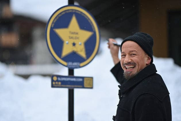 Les Arcs Film Festival - Day Four. FC LES ARCS, FRANCE - DECEMBER 16: Tarik Saleh attends his Slope Of Fame sign unveiling during Day Four of Les Arcs Film Festival on December 16, 2025 in Les Arcs, France. Photo by Franck Castel ABACAPRESS.COM Les Arcs France  Copyright: xCastelxFranck ABACAx