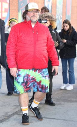 NEW YORK, NY- DECEMBER 16: Jack Black seen at The Drew Barrymore Show on December 16, 2025 in New York City. Copyright: xRWx
