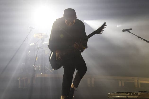 SaO PAULO, SP - 16.12.2025: SHOW PIERCE THE VEIL EM SaO PAULO - The American band Pierce The Veil, formed by guitarist and vocalist Vic Fuentes, bassist Jaime Preciado and guitarist Tony Peres, performs in Sao Paulo at Espaco Unimed on Tuesday night (16). The performance is part of the & 39;I Can& 39;t Hear You World Tour 2025& 39;. x2859744x  YurixMurakami