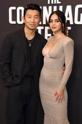 NEW YORK, NY- DECEMBER 16: Simu Liu and Melissa Barrera at the special screening of Peacock™s The Copenhagen Test on December 16, 2025 at The Whitby Hotel in New York City. Copyright: xMediaPunchx