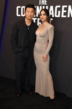 NEW YORK, NY- DECEMBER 16: Simu Liu and Melissa Barrera at the special screening of Peacock™s The Copenhagen Test on December 16, 2025 at The Whitby Hotel in New York City. Copyright: xMediaPunchx