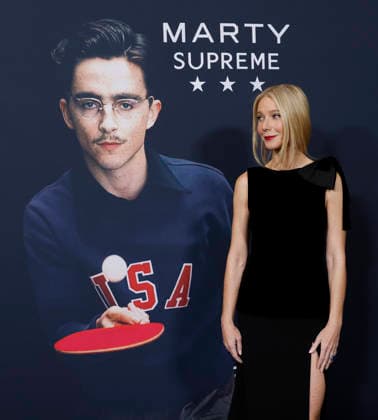 Gwyneth Paltrow arrives on the red carpet for A24 s Marty Supreme New York Premiere on Tuesday, December 16, 2025 in New York City.  NYP20251216114 JohnxAngelillo