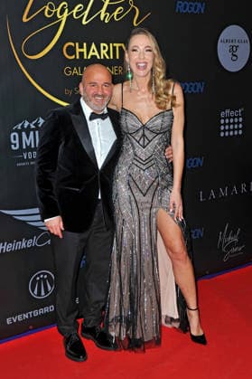 All Together Charity Gala Dinner. Serdar Topcu und Sylvia Walker anläßlich des All Together Charity Gala Dinner am 16.12.2025 in Heidelberg. 20251216MWI097644