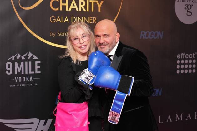 All Together Charity Gala. Serdar Topcu und Maria Dörk ( Weller ) beim der All Together Charity-Gala 2025 im WinterVarieté in Heidelberg. Heidelberg WinterVariete Baden-Württemberg