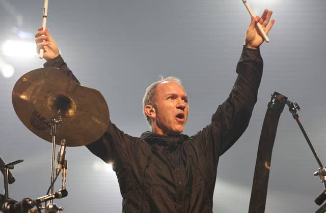 Night of the Proms Erfurt 16.12.2025, Erfurt, Messehalle, Night of the Proms - Klassik trifft Pop - mit musikalischer Untermalung des Antwerp Philharmonic Orchestra unter der Leitung von Dirigentin Alexandra Arrieche treten grosse Kuenstler auf und begeistern das Publikum im Bild: Safri Duo, hier Morten Friis