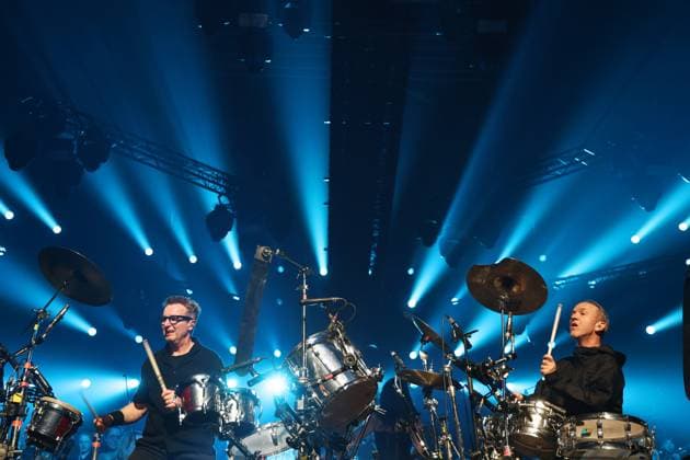 Night of the Proms Erfurt 16.12.2025, Erfurt, Messehalle, Night of the Proms - Klassik trifft Pop - mit musikalischer Untermalung des Antwerp Philharmonic Orchestra unter der Leitung von Dirigentin Alexandra Arrieche treten grosse Kuenstler auf und begeistern das Publikum im Bild: Safri Duo, bestehend aus Uffe Savery und Morten Friis