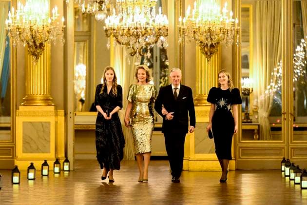Entertainment Bilder des Tages Christmas Concert Belgian Royals17 12 2025 , BRUSSELS, BELGIUM - Their Majesties the King and Queen, Princess Eleonore of Belgium and Princess Elizabeth of Belgium pictured hosting a Christmas Concert for those who have contributed to the smooth running of royal activities in 2025 on December 17, 2025 in Brussels, Belgium, 17 12 2025 Brussels Belgium  Copyright: xPhilipxReynaersx