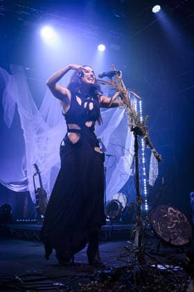 Music Concert - La NINA - Furesta Europa Tour The Neapolitan female singer-songwriter La Nina pseudonym of Carola Moccia - performs live for the Furesta Europa Tour at at Atlantico Club on December 17, 2025 in Rome, Italy Rome Atlantico Italy Copyright: xRobertoxBettacchix xLiveMediax LPM_2198459