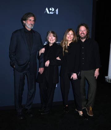December 16, 2025, New York, Ny, United States: Jack Fisk, Sissy Spacek and Schuyler Fisk attend A24 s Marty Supreme New York Premiere. Held at Regal Times Square in New York. Zuma Press December 16, 2025. New York United States - ZUMAp281 20251216_zea_p281_256 Copyright: xPhotoxImagexPressx
