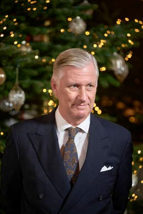 Annual Christmas Concert At The Royal Palace - Brussels Brussels, December 17, 2025. The traditional Christmas celebration took place at the Royal Palace in Brussels in the presence of King Philippe, Queen Mathilde, Princess Eléonore, and Princess Elisabeth. Belgian singer Typh Barrow sang a Christmas carol. Photo by Olivier Polet ABACAPRESS.COM Brussels Belgium  Copyright: xPoletxOlivier ABACAx
