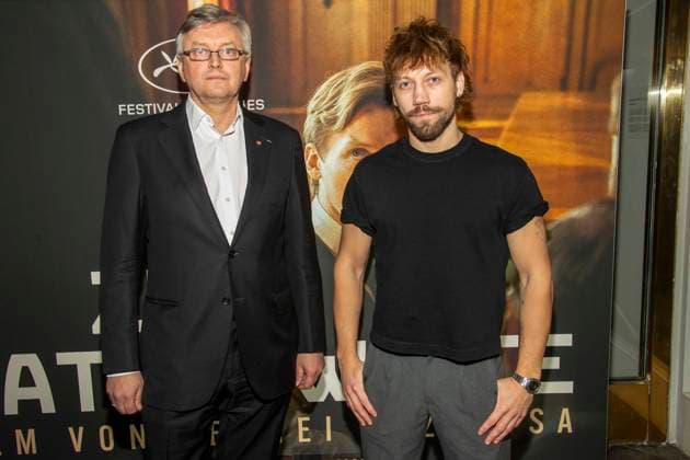 abb: Sergei Loznitsa ist ein ukrainischer Filmregisseur mit Alexander Alexandrowitsch Kusnezow ist ein ukrainisch-russischer Filmschauspieler zu Gast auf dem roten Teppich bei der Berlin Premiere des Kino Films Zwei Staatsanwälte Staatsanwaelte im Cinema Paris Berlin am 17.12.2025 in Berlin Berlin Deutschland