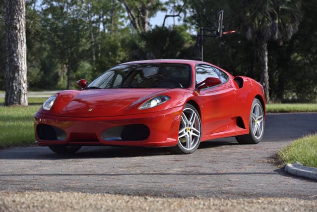 Donald Trump’s old Ferrari selling for £750,000 Story From Jam Press (Donald Trump Ferrari) Pictured: Donald Trump’s 2007 Ferrari F430 F1. Donald Trump’s old Ferrari selling for £750,000 Donald Trump’s old Ferrari is being sold for £750,000. The US President got the classic red F430 F1 brand new in 2007. It was ten years before he was elected to the White House. He was hosting the US version of The Apprentice at the time. It would have set him back about £120,000 when he got it 18 years ago. The 196mph supercar was delivered to the now 79-year-old Trump Tower in New York City. The car is being sold with Trump’s distinctive signature on the paperwork. The Ferrari boasts a 4.3 litre V8 engine and has only done 9,493 miles. The car  Copyright: xJamxPress PhotosxCourtesyxofxMecumxAuctions,xInc.
