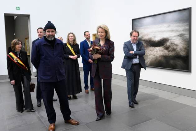 Queen Mathilde Visits Transcripts Of A Sea Exhibition GENT, BELGIUM - DECEMBER 18 : Queen Mathilde pictured visiting Transcripts Of A Sea Exhibition by photographer Stephan Vanfleteren on December 18, 2025 in Gent, Belgium, 18 12 2025 Gent Belgium  Copyright: xPhilipxReynaersx