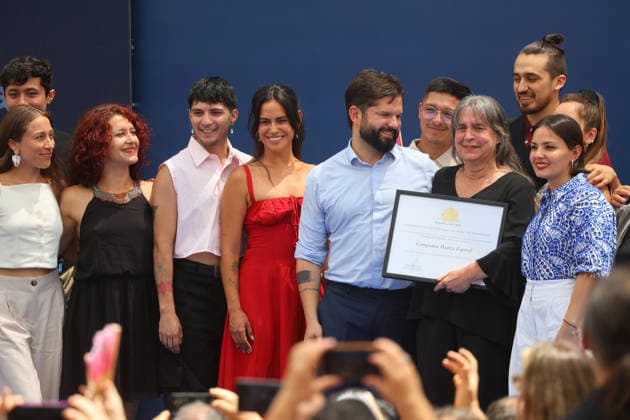 Santiago, December 18, 2025 President Gabriel Boric leads the award ceremony of the President of the Republic Awards for National Music and Performing Arts 2025 Jonnathan Oyarzun Aton Chile, Santiago Chile Aton 1113024  Copyright: JONNATHANxOYARZUN ATONxCHILE