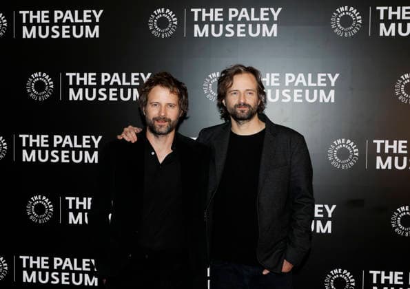 Ross Duffer and Matt Duffer arrive on the red carpet at PaleyLive s Stranger Things - The Final Season Celebration at The Paley Museum on Thursday, December 18, 2025 in New York City.  NYP20251218217 JOHNxANGELILLO