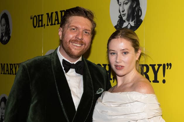 December 18, 2025, London, England, United Kingdom: LUCAS MCMAHON and ELLIE MACPHERSON attend Oh, Mary! opening night premiere at the Trafalgar Theatre. London United Kingdom - ZUMAs371 20251218_zip_s371_062 Copyright: xWiktorxSzymanowiczx