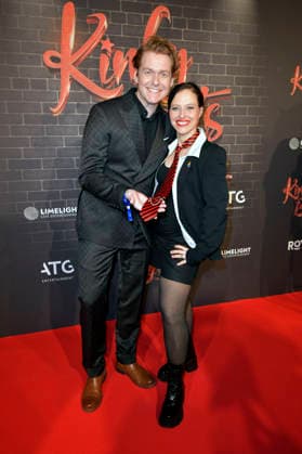 Johannes Heinrichs und Nadja Jo Klapper bei der Premiere des Musicals Kinky Boots - The Musical im Admiralspalast. Berlin, 18.12.2025