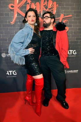 Anika Lehmann und Steven Preisner bei der Premiere des Musicals Kinky Boots - The Musical im Admiralspalast. Berlin, 18.12.2025