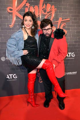 Anika Lehmann und Steven Preisner bei der Premiere des Musicals Kinky Boots - The Musical im Admiralspalast. Berlin, 18.12.2025