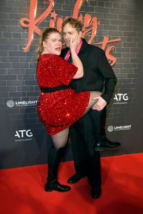 Gisa Flake und Knud Riepen bei der Premiere des Musicals Kinky Boots - The Musical im Admiralspalast. Berlin, 18.12.2025