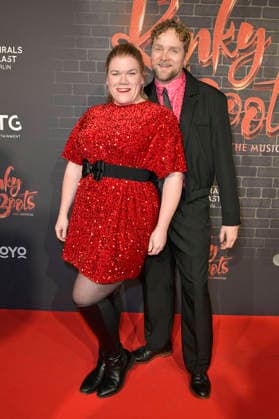 Gisa Flake und Knud Riepen bei der Premiere des Musicals Kinky Boots - The Musical im Admiralspalast. Berlin, 18.12.2025