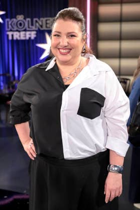Meltem Kaptan bei der Aufzeichnung der WDR-Talkshow Kölner Treff im WDR Studio BS 3. Köln, 18.12.2025