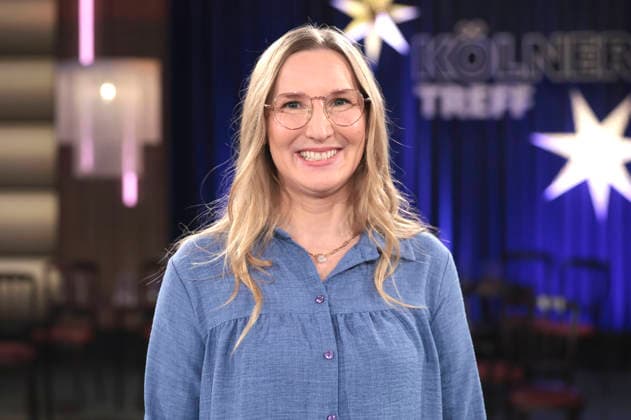 Franca Cerutti bei der Aufzeichnung der WDR-Talkshow Kölner Treff im WDR Studio BS 3. Köln, 18.12.2025