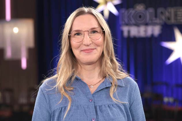 Franca Cerutti bei der Aufzeichnung der WDR-Talkshow Kölner Treff im WDR Studio BS 3. Köln, 18.12.2025