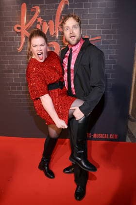 18.12.2025, Gisa Flake und Knud Riepen, Premiere von Kinky Boots - The Musical, Admiralspalast, Berlin, Berlin