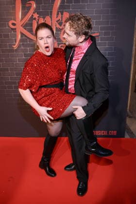 18.12.2025, Gisa Flake und Knud Riepen, Premiere von Kinky Boots - The Musical, Admiralspalast, Berlin, Berlin