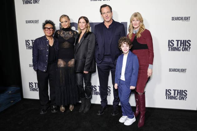 18 December 2025 Los Angeles, California Matthew Libatique, Andra Day, Kristen Wiig, Will Arnett ,Laura Dern, Calvin Knegten Los Angeles Premiere Of Searchlight Pictures Is This Thing On held at Vidiots in Los Angeles Photo Credit AdMedia 451650 2025 12 18 CA Los Angeles Etats Unis  Copyright: xAdMediax STAR_451650_045