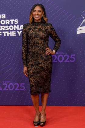 BBC Sports Personality of the Year Arrivals Red Carpet arrivals at Studio 10, Media City in Manchester ahead of the BBC Sports Personality of the Year 2025 Awards Featuring: Dame Denise Lewis Where: Manchester, United Kingdom When: 18 Dec 2025 Credit: Graham Finney WENN Manchester United Kingdom Copyright: xWENNx wenn40849518 x wenn40849518