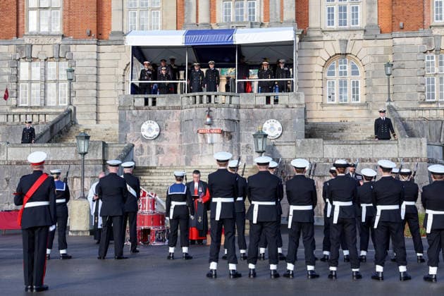 . 19 12 2025. Dartmouth, United Kingdom. King Charles III presides over the Lord High AdmiralÕs Divisions at the Britannia Royal Naval College in Dartmouth. United Kingdom.  xPoolx xi-Imagesx IIM-26465-0008